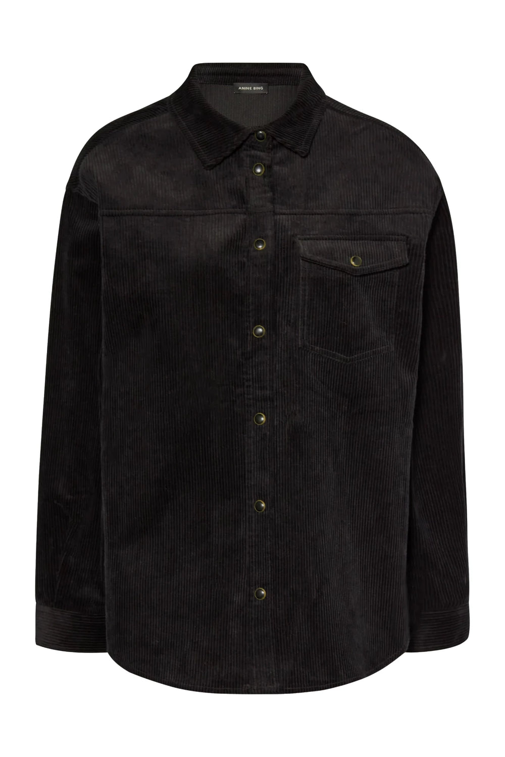 Anine Bing | Jakke | Sloan Shirt, black corduroy