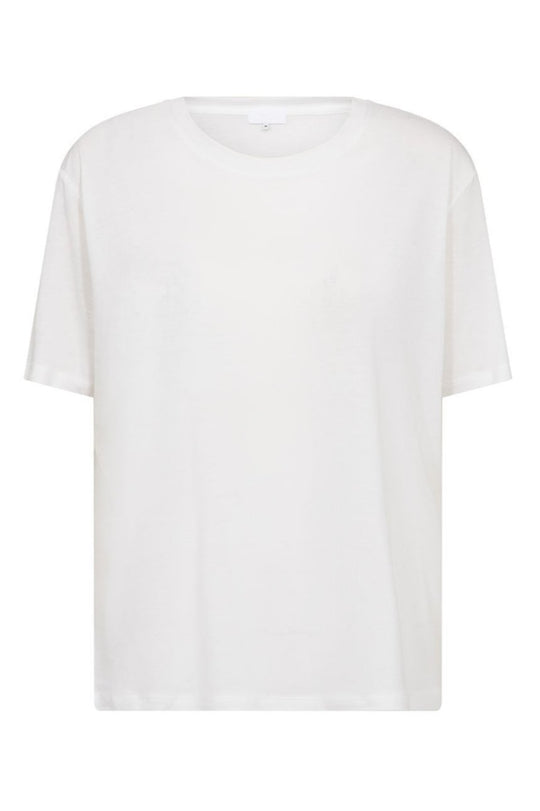 Leveté Room LR-Fred 1 T-shirt i Hvid | Klassisk Basis T-shirt i 100% Lyocell
