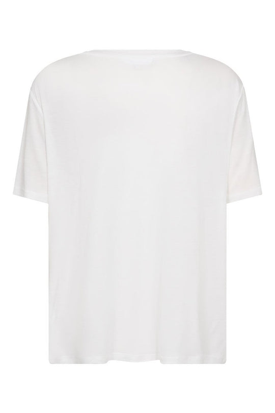 Leveté Room LR-Fred 1 T-shirt i Hvid | Klassisk Basis T-shirt i 100% Lyocell