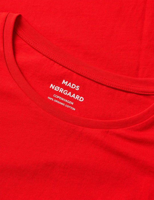 Mads Nørgaard | T-Shirt | Organic Jersey Teasy Tee FAV, fiery red