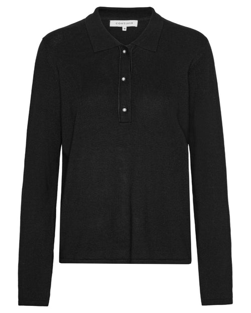 Continue | Bluse | Diane Polo, black