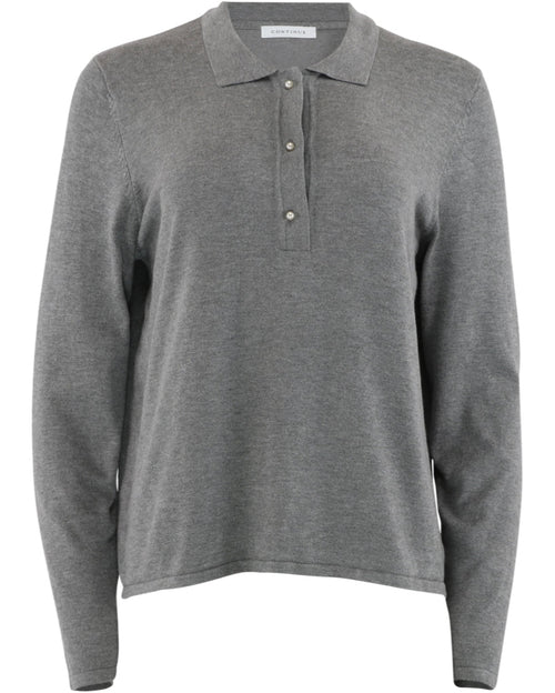 Continue | Bluse | Diane Polo, grey