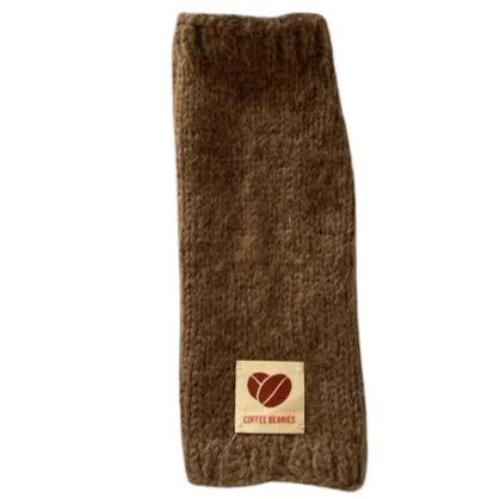 Coffee Beanies | Armvarmere, dark brown