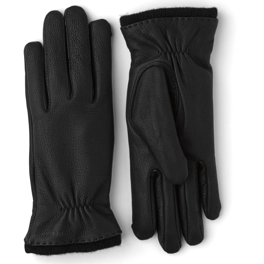 Handsker | Hestra Charlotte i hjorteskind, black
