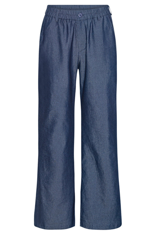 Smart buks fra Continue i denim kvalitet med elastik i taljen og sidelommer.