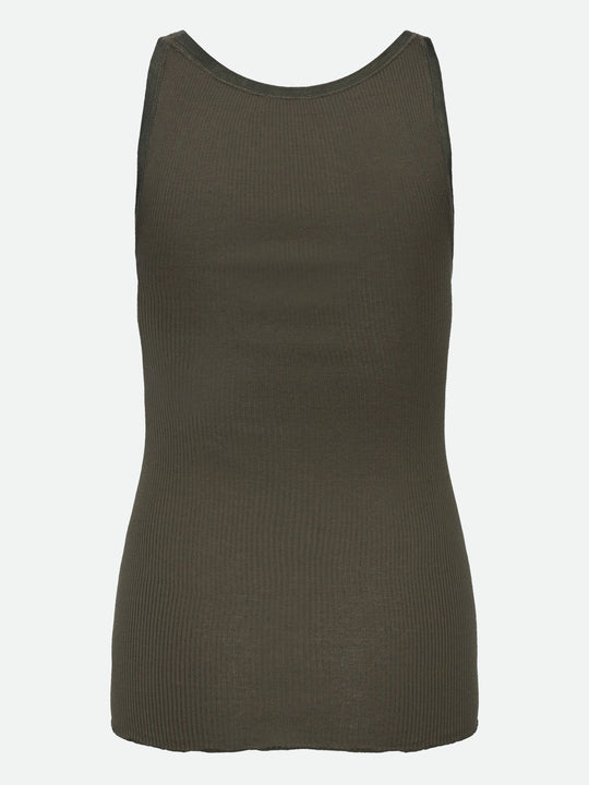 Rosemunde | Silketop | RWBelle Silk U-neck Strap Elastic Top, 5182 forrest night