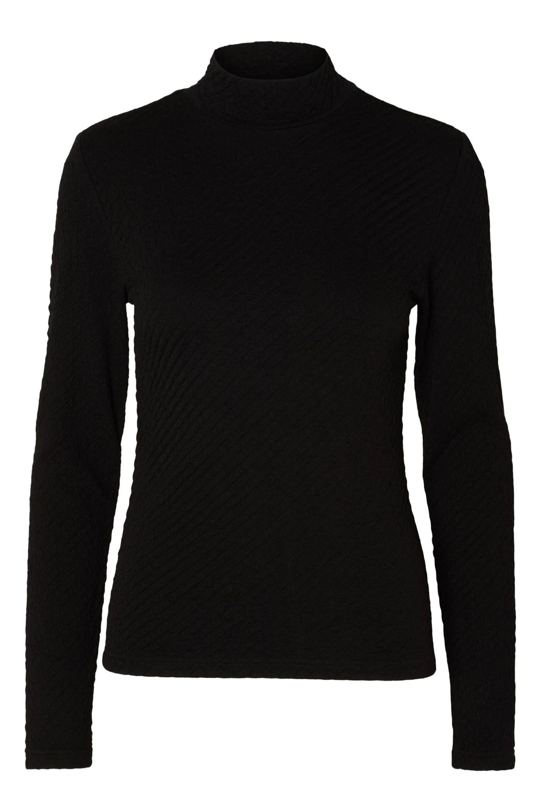 Selected Femme | Bluse | Ginny LS High Neck Top, black