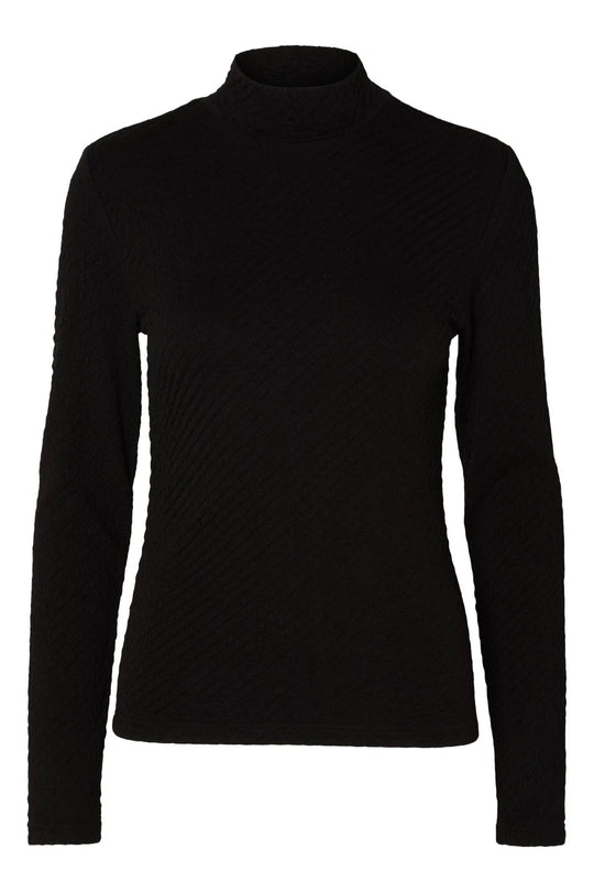 Selected Femme | Bluse | Ginny LS High Neck Top, black