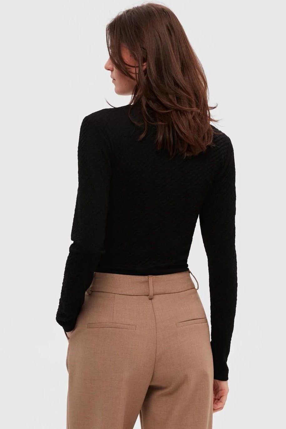 Selected Femme | Bluse | Ginny LS High Neck Top, black