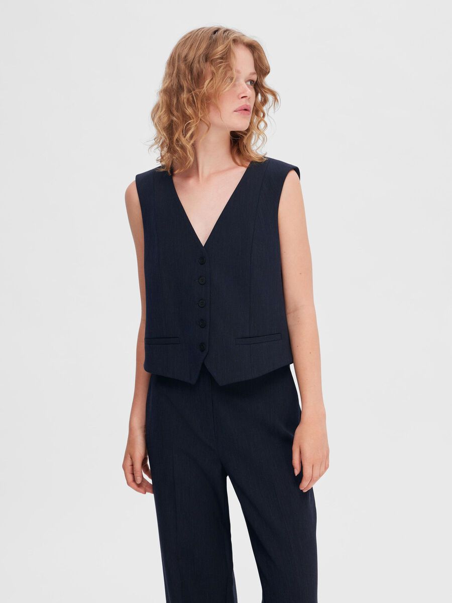 Selected Femme | Vest | Rita, dark sapphire