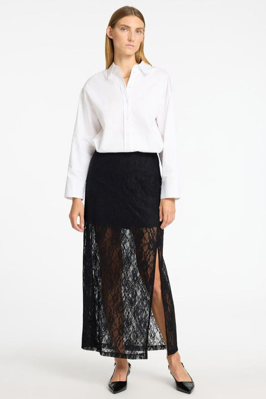 Blonde Maxinederdel fra Selected Femme - Elegant Nederdel i Polyamid