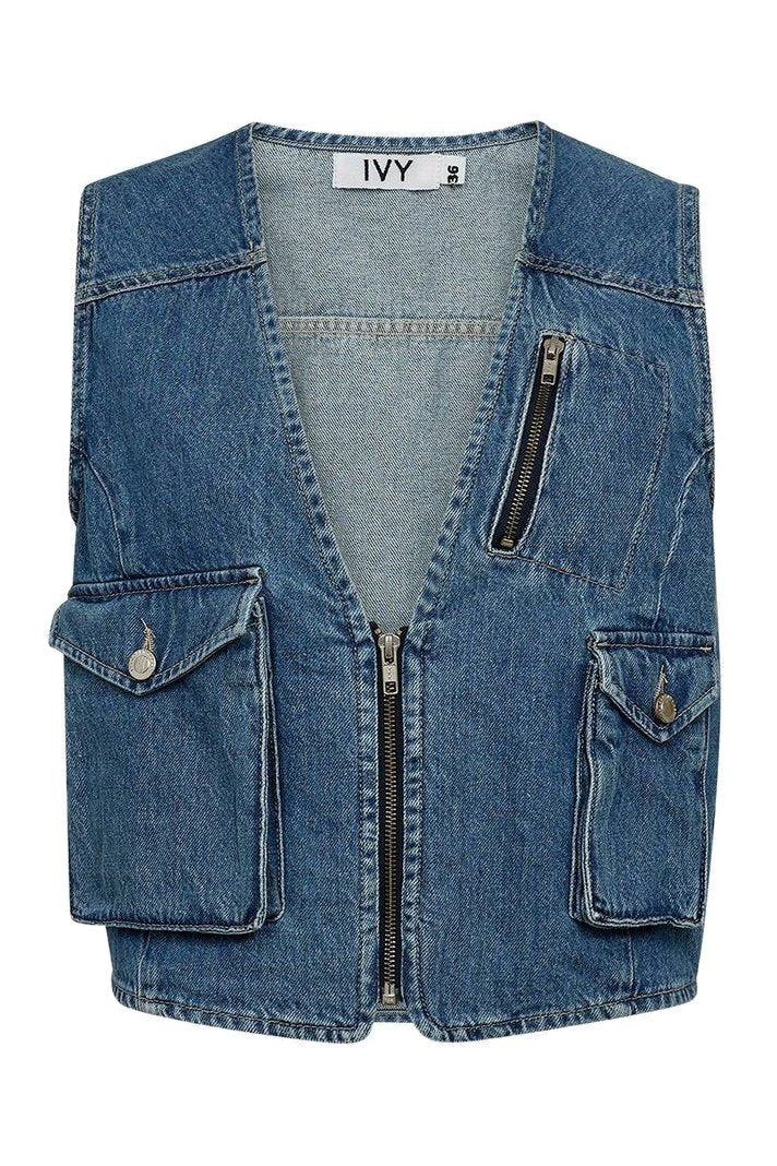 【IVY 】UTA POCKET JEANS IVY Copenhagen | Blazer vest | Uta Pocket, denim blue