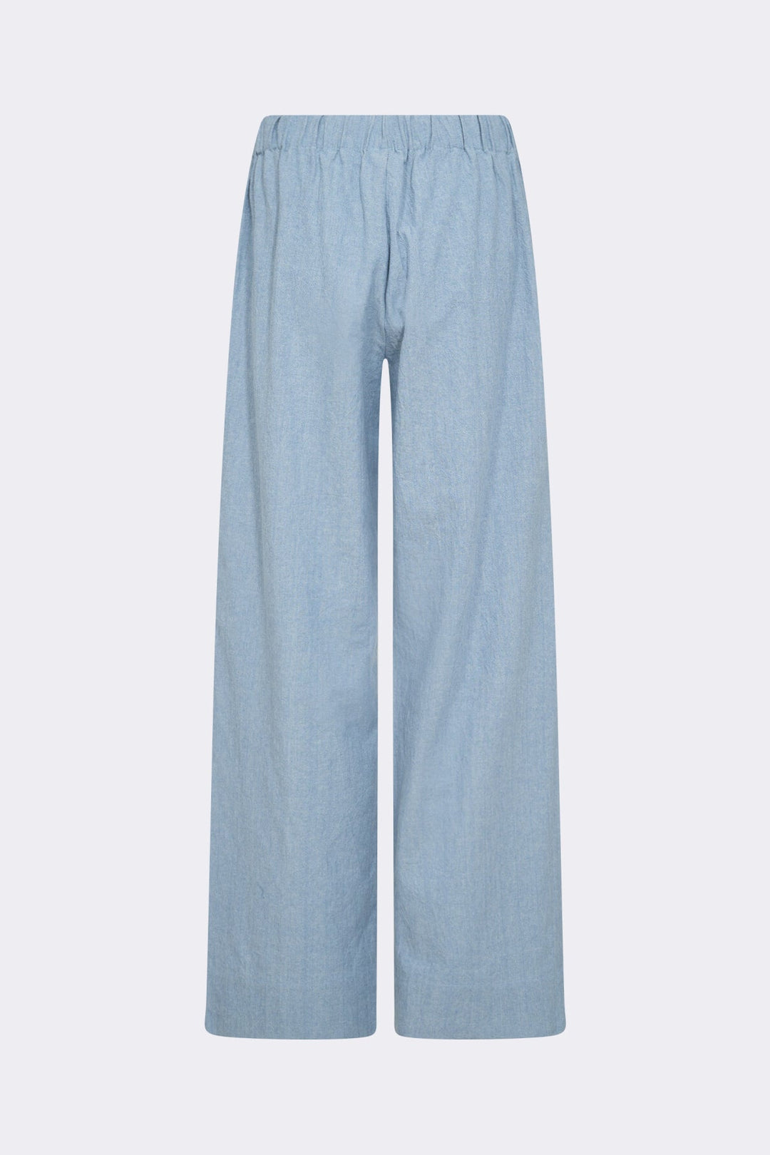 Leveté Room LR-LENNON 1 jogger-bukser i lyseblå økologisk bomuld. Afslappet, komfortabel og perfekt til hverdag.