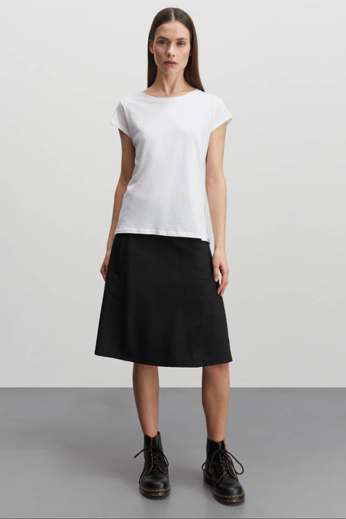 Mads Nørgaard | Nederdel | Recycled Sportina Stelly Skirt, sort