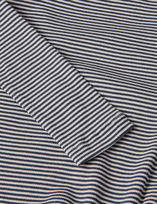 Mads Nørgaard | Bluse | 2x2 Cotton Stripe Susi Top, parisian night/vanilla ice