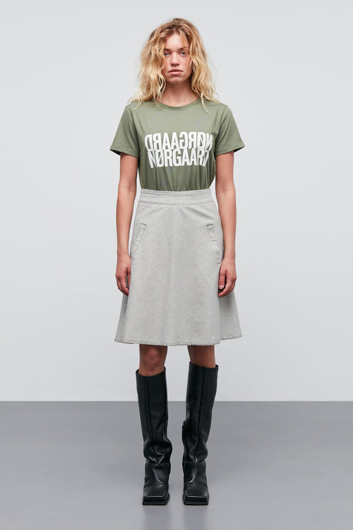 Mads Nørgaard | Nederdel | Bromi Stelly Skirt, four leaf clover/whitecap grey