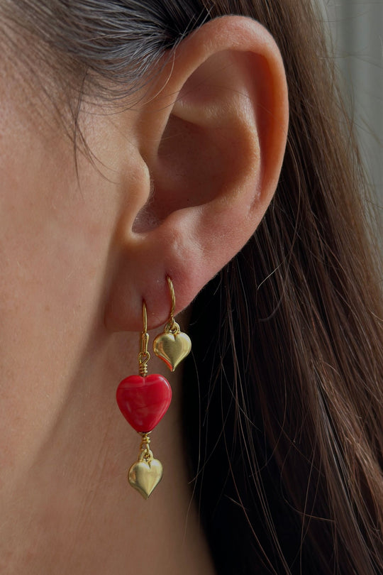 Pico | Øreringe | Amore earring, guldbelagt