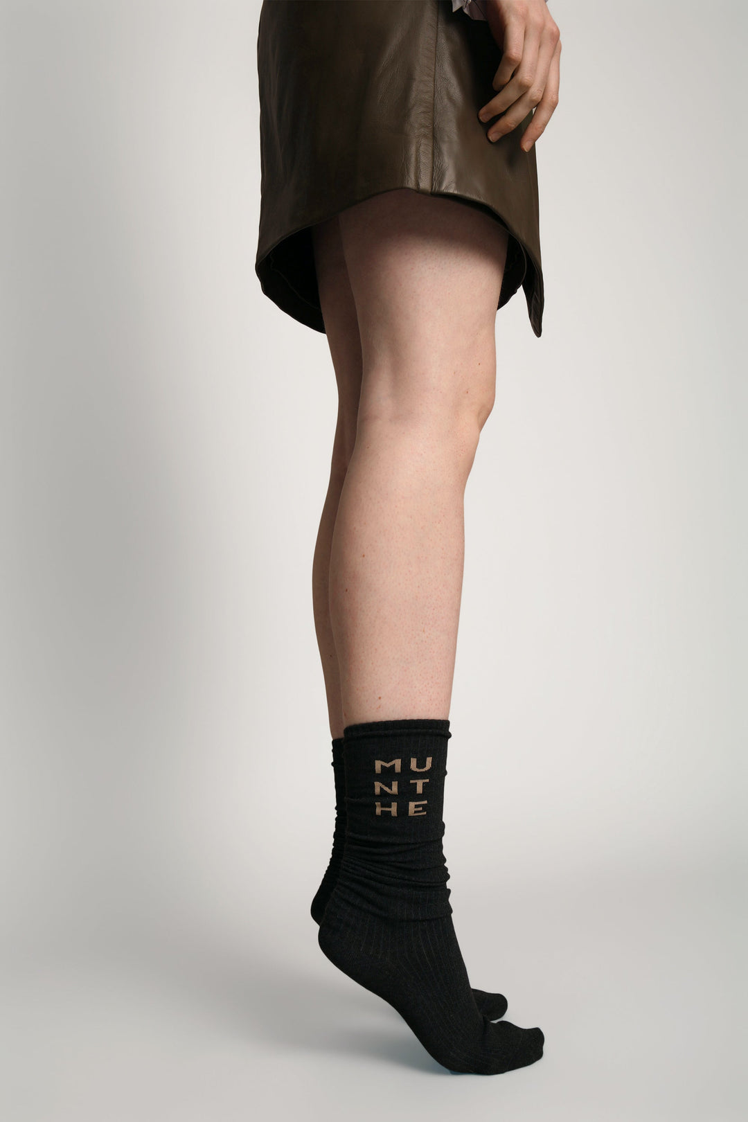 Strømper | MUNTHE Ekanea Accessories, charcoal