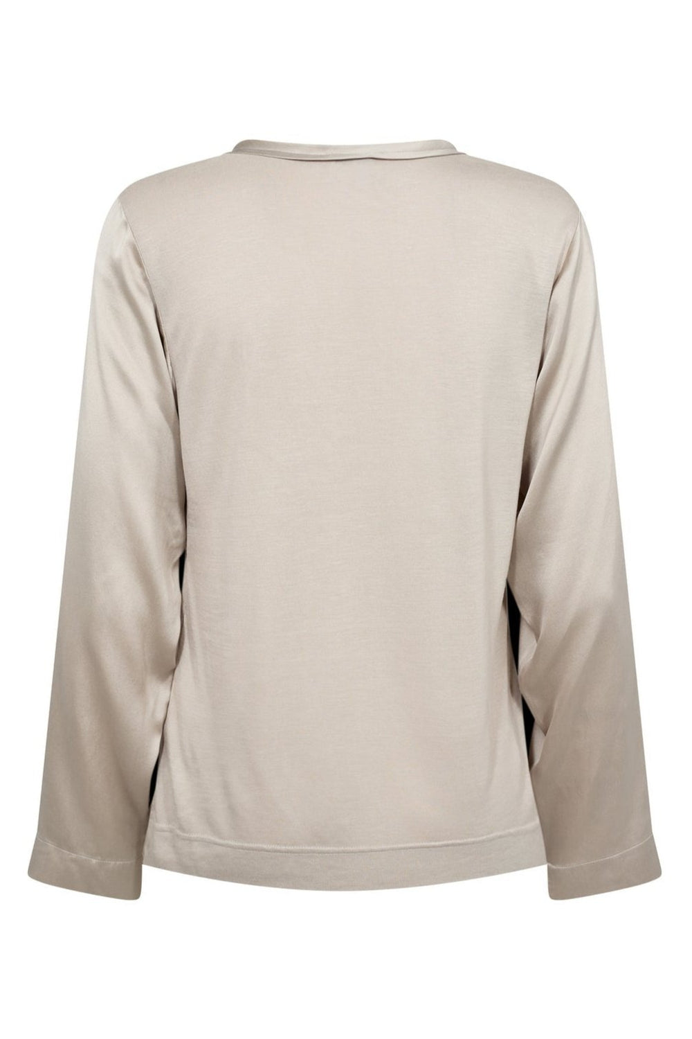 Leveté Room LR-Gunhilda 3 Bluse - Cremefarvet Silke med Shiny Detaljer