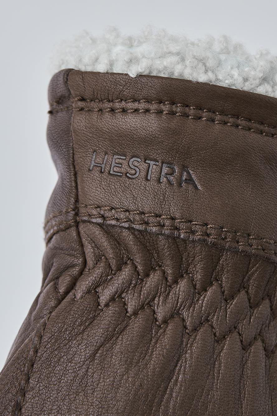 Hestra | Handsker | Deerskin Primaloft Leather Gloves, chocolate
