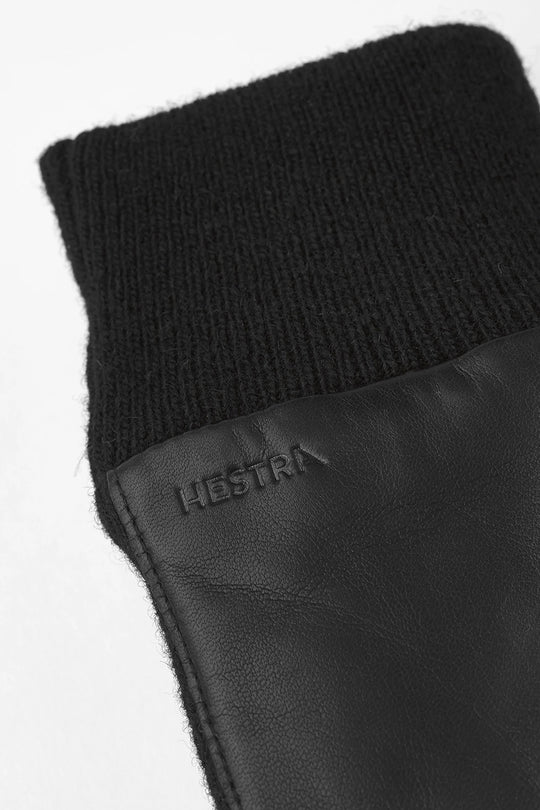 Handsker | Hestra Jeanne uld- og skindshandsker, black