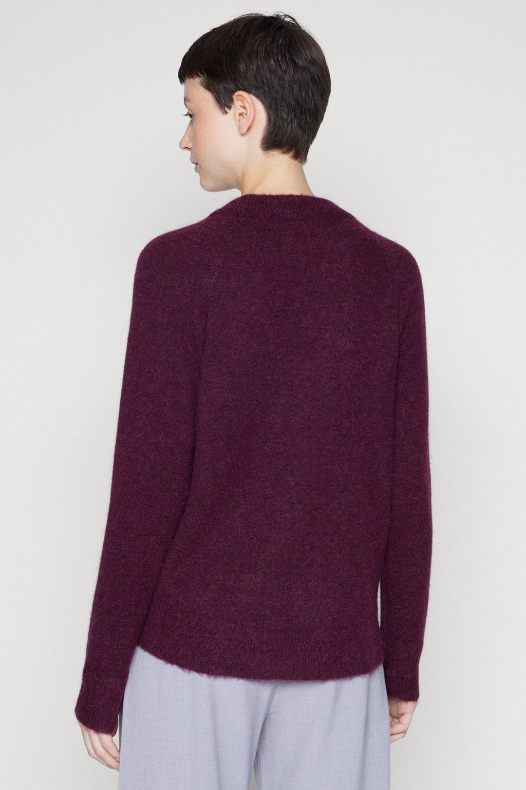 Selected Femme | Sweater | Lulu ls knit o-neck, winetasting