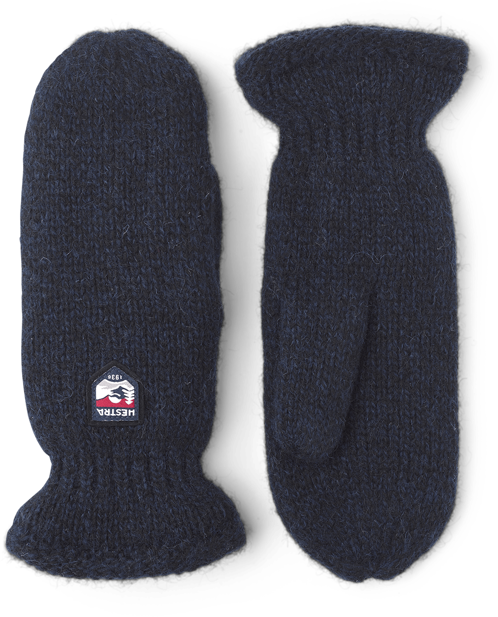 Hestra Basic Wool Luffer – Strikkede Luffer i Shetlandsuld, Navy
