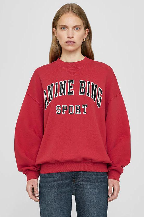 ANINE BING Sweatshirt Jaci, red