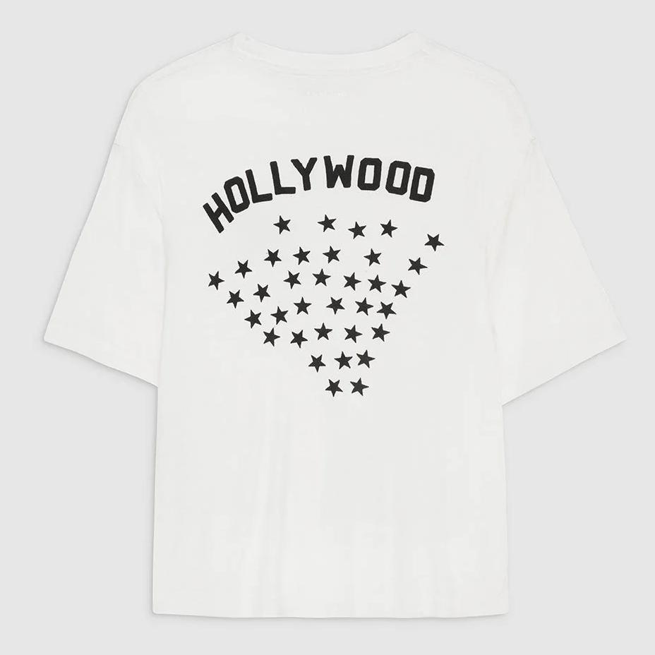 Anine Bing | T-shirt | Louis Tee Hollywood, ivory