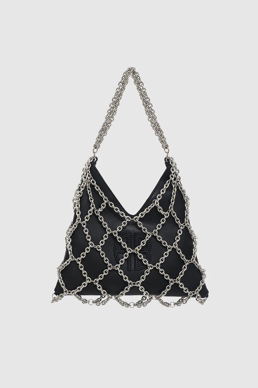 Anine Bing | Håndtaske | One Mini Gaia Chain Bag, black and silver