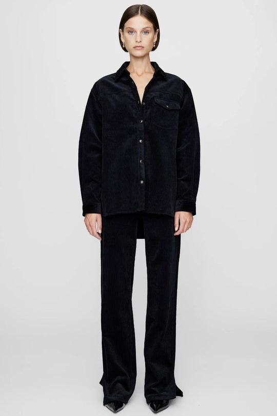 Anine Bing | Jakke | Sloan Shirt, black corduroy