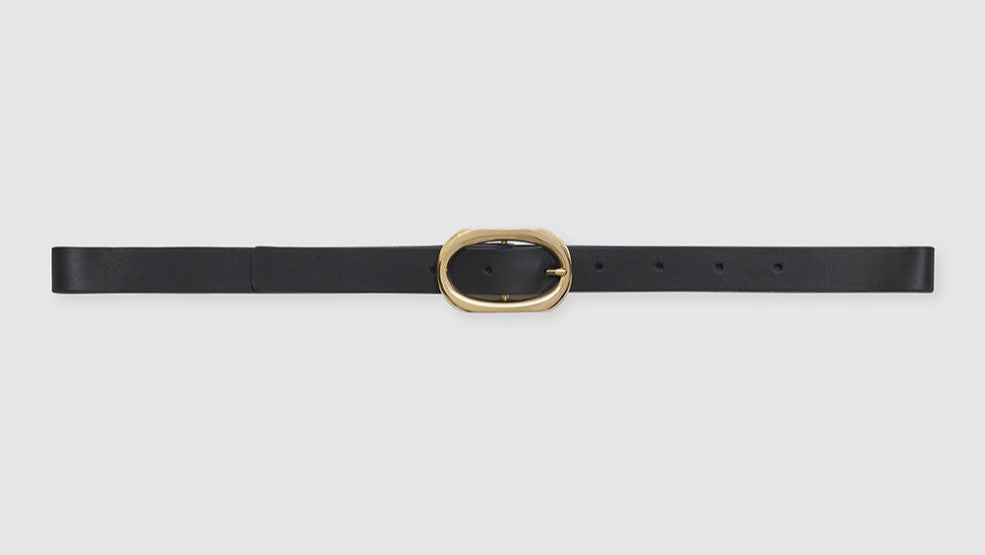 Anine Bing | Bælte | Small Signature Link Belt, black