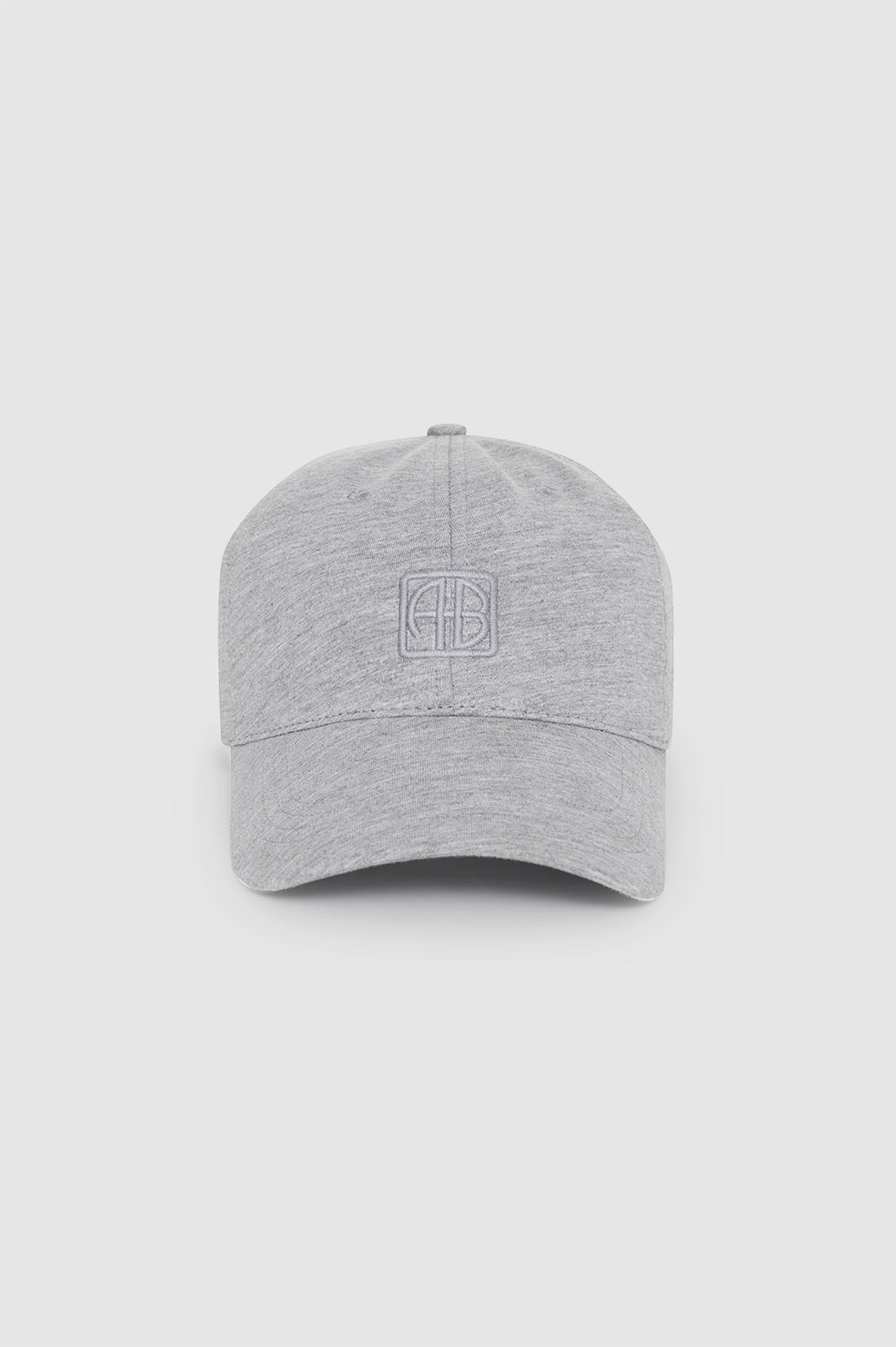 Anine Bing Jeremy Baseball Cap – Klassisk Baseball Cap med Monogram i heather grey