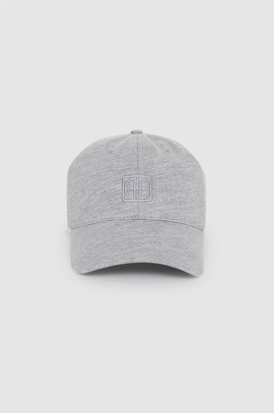 Anine Bing Jeremy Baseball Cap – Klassisk Baseball Cap med Monogram i heather grey