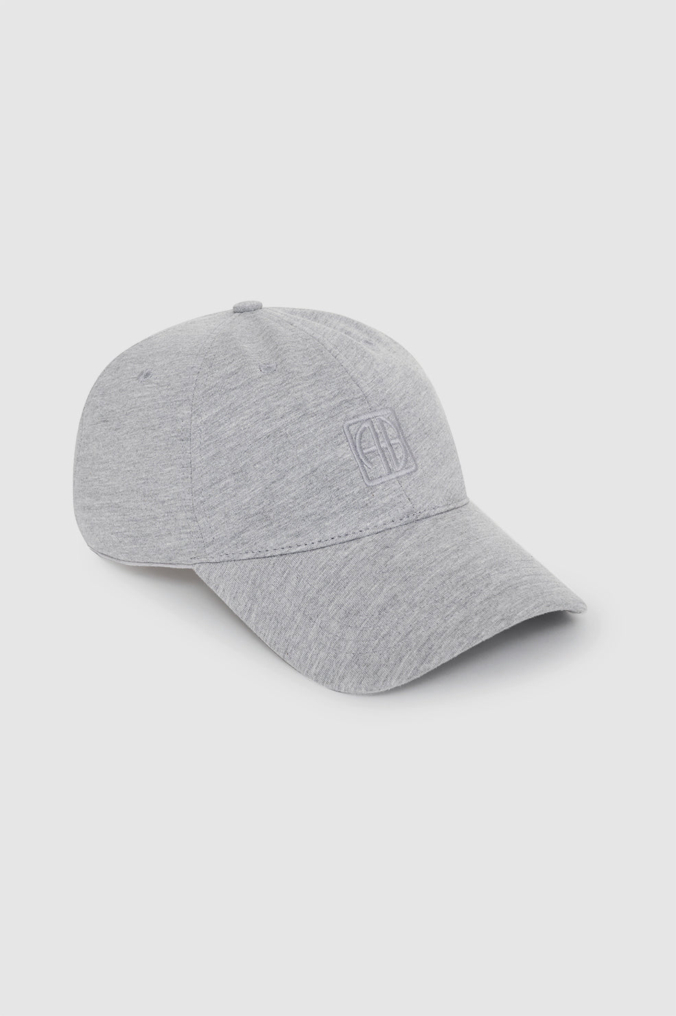 Anine Bing Jeremy Baseball Cap – Klassisk Baseball Cap med Monogram i heather grey