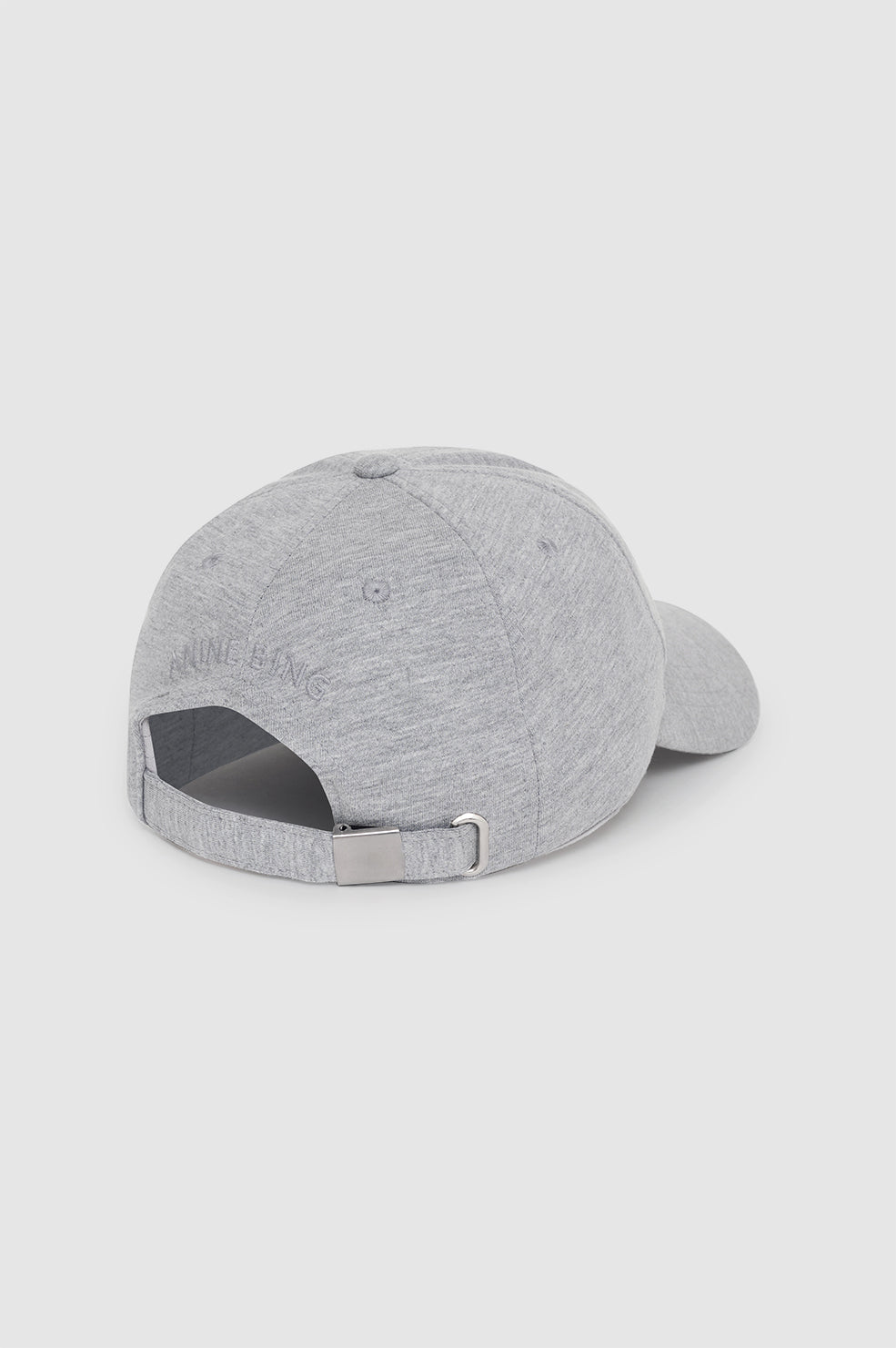 Anine Bing Jeremy Baseball Cap – Klassisk Baseball Cap med Monogram i heather grey