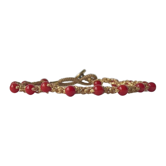 IBU Jewels Jill Arthur Armbånd med Red Jade - Elegance i Halvædelsten