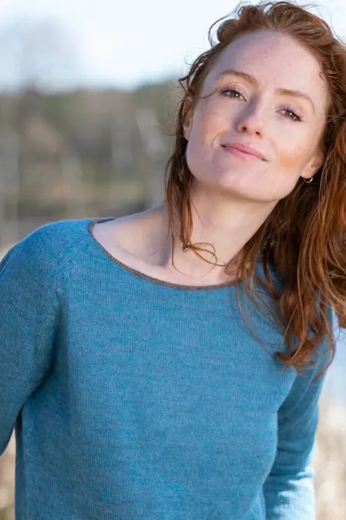 Gorridsen | Sweater | Afrodite Peru, fantasy blue
