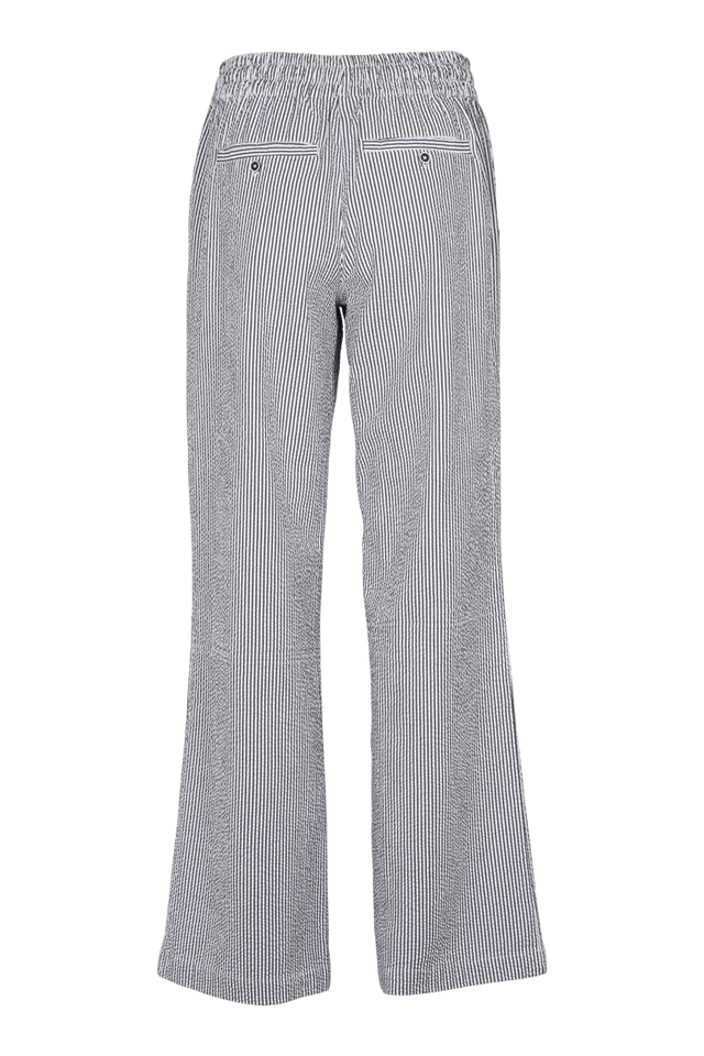 Basic Apparel Asta Pants i økologisk bomuld med elastik i taljen, bindebånd og lommer. Regular fit, let og blødt stof. Bæredygtigt design.