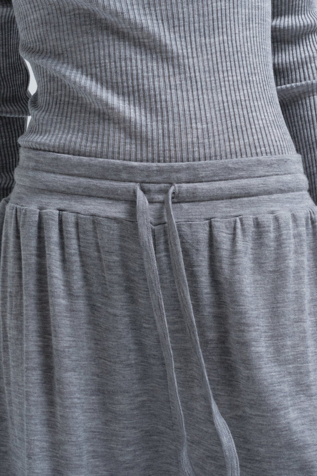 Seamless Basic | Bukser | Barbera Merino Wool Pants, grey melange