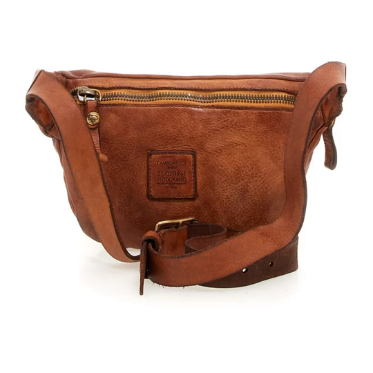 Campomaggi Santarcangelo Crossbody bæltetaske i cognac - Lædertaske med justerbar rem