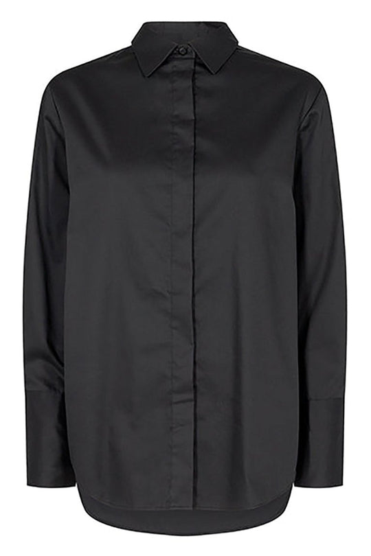 Leveté Room | Skjorte | Isla Solid 7, black