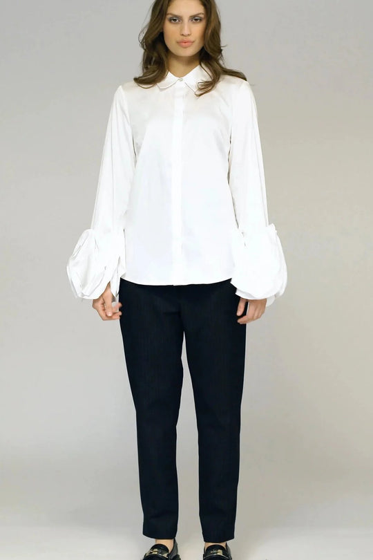 PBO | Bukser | Eja pants, sort med striber