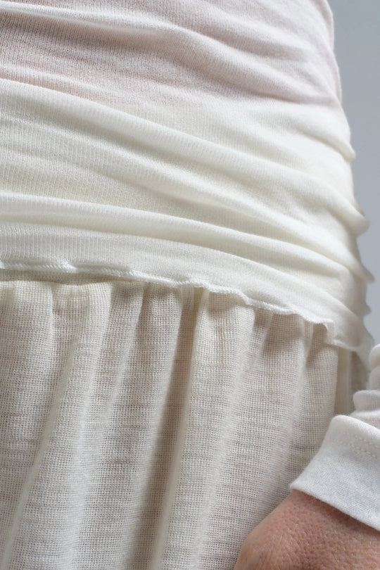 Seamless Basic | Bluse | Elvira Cotton Long Sleeve, off-white