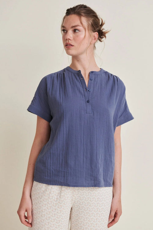 Basic Apparel | Skjorte | Ember LS Shirt GOTS, vintage indigo
