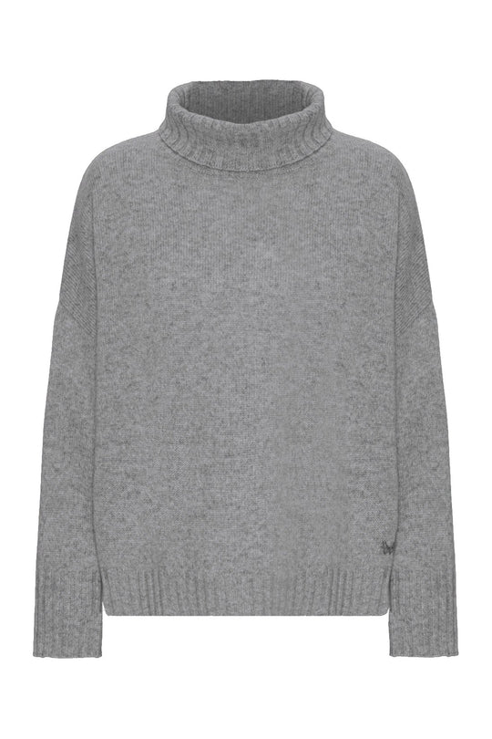 Sweater med rullekrave | Wuth Eva turtleneck, dark grey