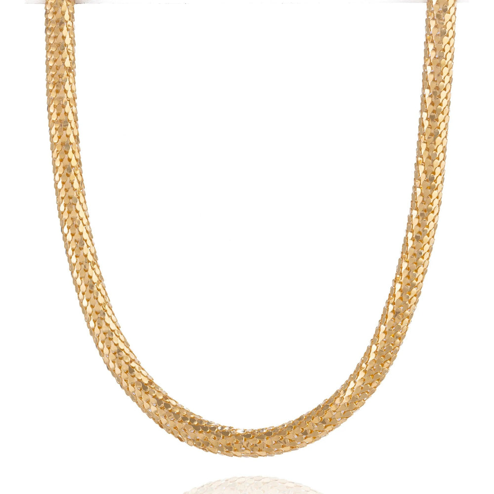 Federica Tosi Lace Margaux Halskæde i 18k guldbelagt bronze