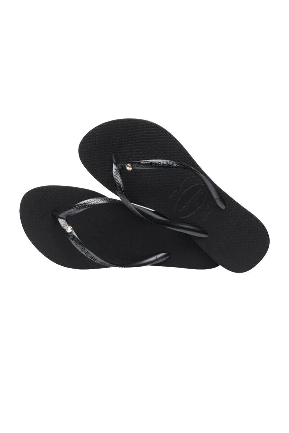 Klipklapper | HAVAIANAS Slim Sandal Crystal, sort