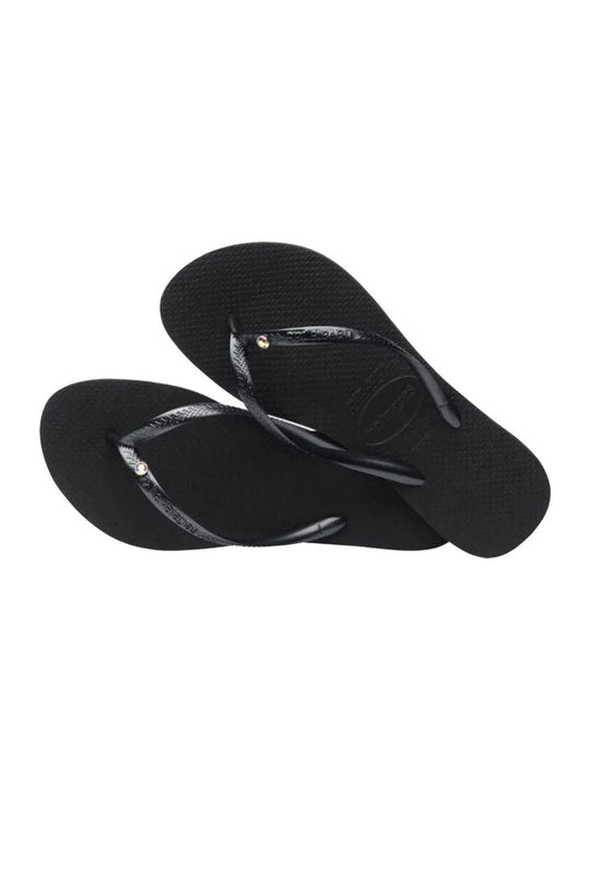 Klipklapper | HAVAIANAS Slim Sandal Crystal, sort