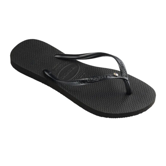 Klipklapper | HAVAIANAS Slim Sandal Crystal, sort